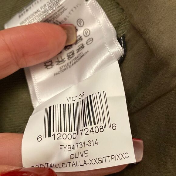 BCBG Maxazria Runway Olive  real fur Jacket, XXS - Picture 15 of 16